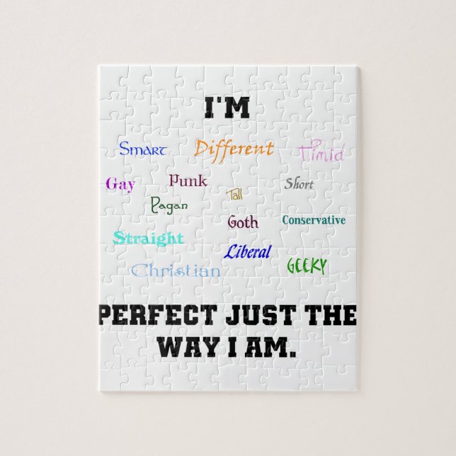 Puzzle Arte pagano de la palabra del friki gay perfecto (Vertical)