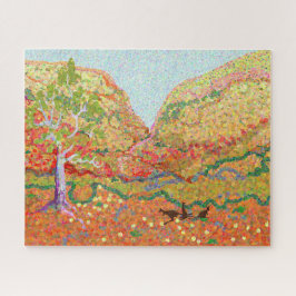 Puzzle Arte paisajístico australiano con canguros