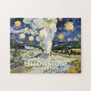 Puzzle Arte personalizado del géiser Old Faithful de Yell