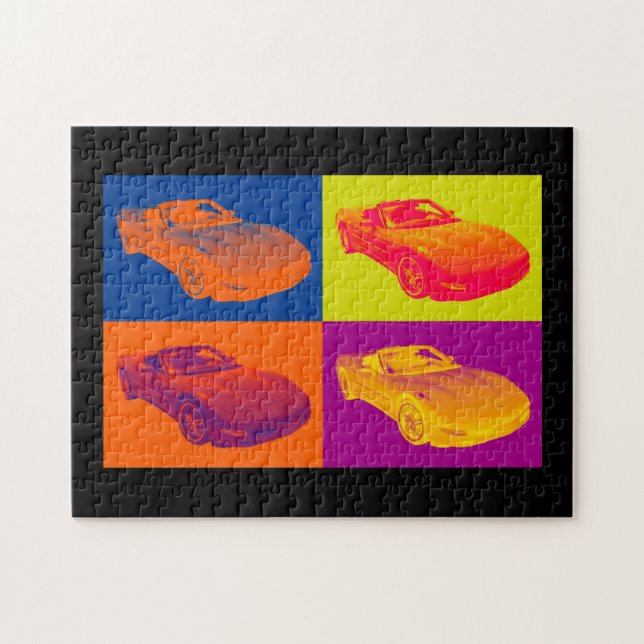 Puzzle Arte pop convertible del coche del músculo del (Horizontal)