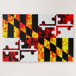 Puzzle Arte pop de bandera del estado de Maryland