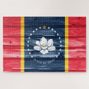 Puzzle Arte pop de bandera estatal de Misisipi