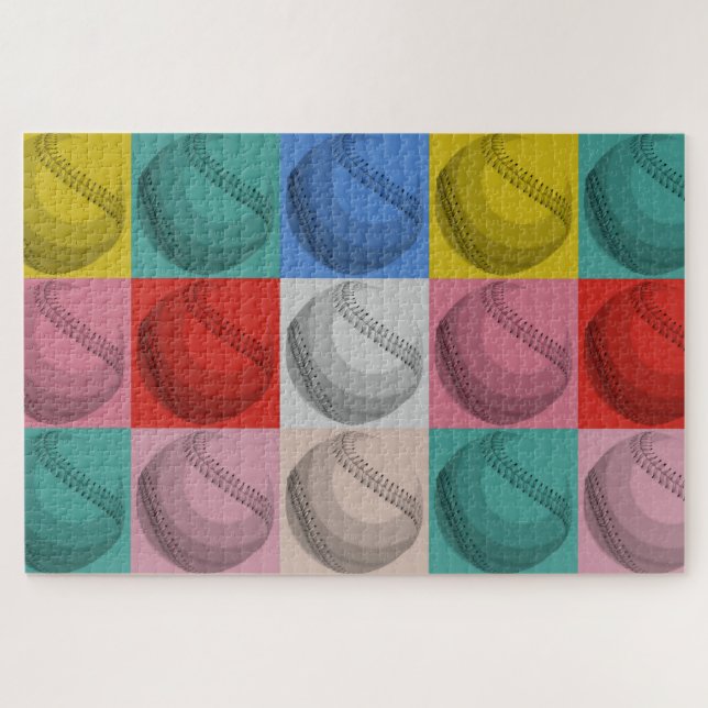 Puzzle Arte pop de béisbol - Deportes populares (Horizontal)