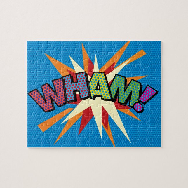 Puzzle Arte Pop de Cómic Retro Divertido de WHAM (Horizontal)