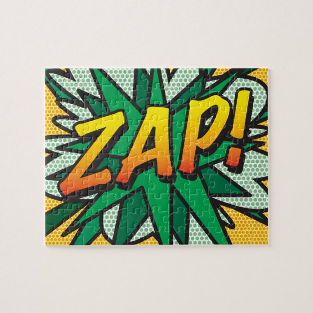 Puzzle Arte Pop de Cómic Retro Divertido ZAP (Horizontal)