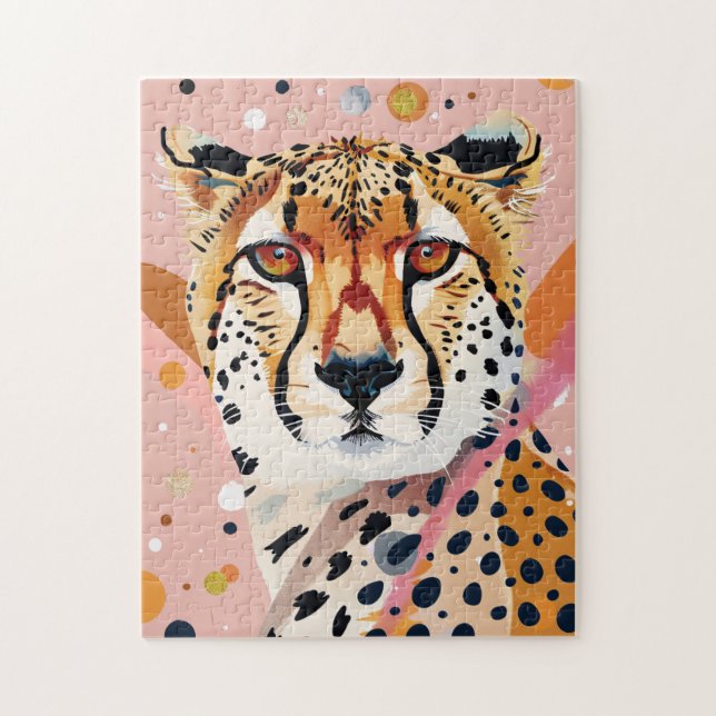 Puzzle Arte pop de oro rosado (Vertical)