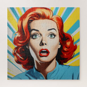 Puzzle Arte pop femenino impactado