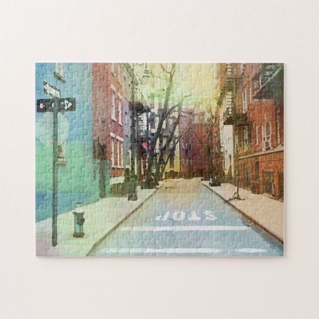 Puzzle Arte pop impresionista de Back Street America (Horizontal)