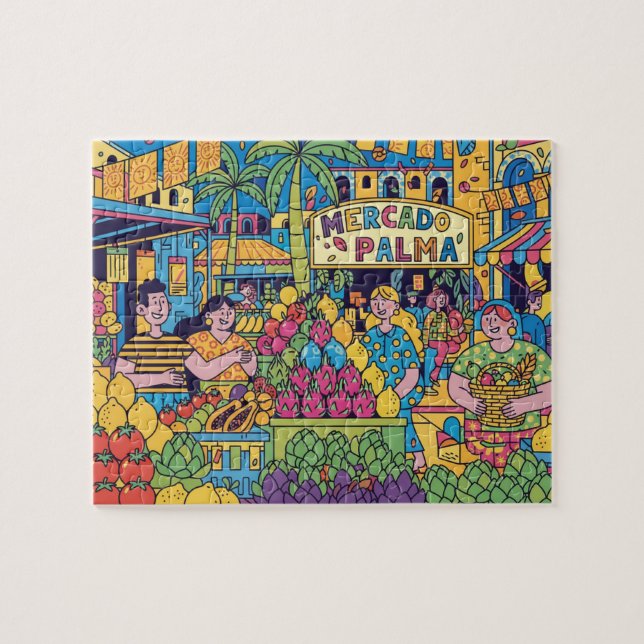 Puzzle Arte Pop Moderno de Palma de Mallorca (Horizontal)