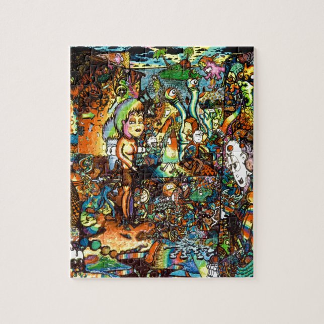 Puzzle Arte psicodélico doblado E (Vertical)