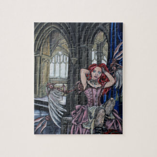 Puzzle arte quebrado de la hada del steampunk