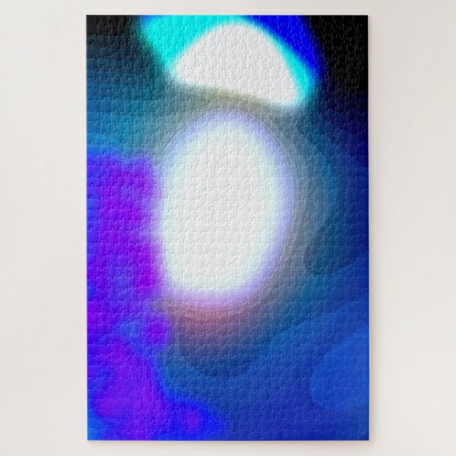 Puzzle Arte Resumen Azul Y Púrpura Expuesto 7003 (Vertical)