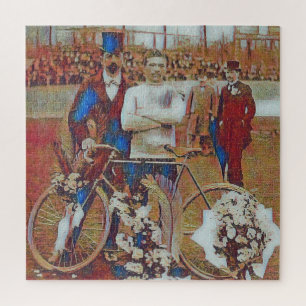 Puzzle Arte Retro del Ganador del Tour de Francia 1903 Ma