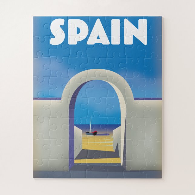 Puzzle Arte Retro Vacacional de España (Vertical)