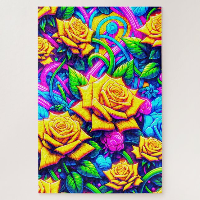 Puzzle Arte Rosa (Vertical)