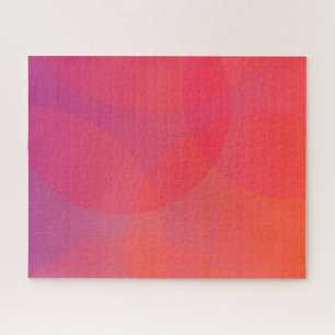Puzzle Arte rosa, naranja, moderno, sencillo, fresco y de
