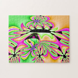 Puzzle Arte salvaje del fractal de la margarita