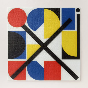 Puzzle Arte Suprematista Bauhaus Geométrico Audaz