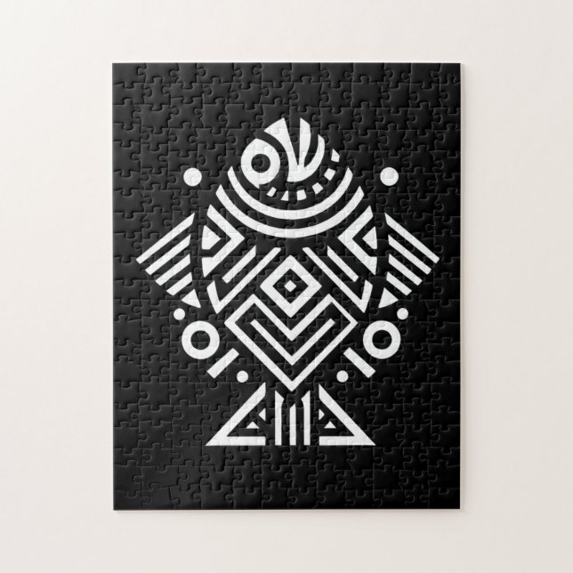 Puzzle Arte tribal geométrico vintage (Vertical)