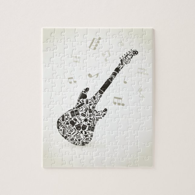 Puzzle Arte una guitarra (Vertical)