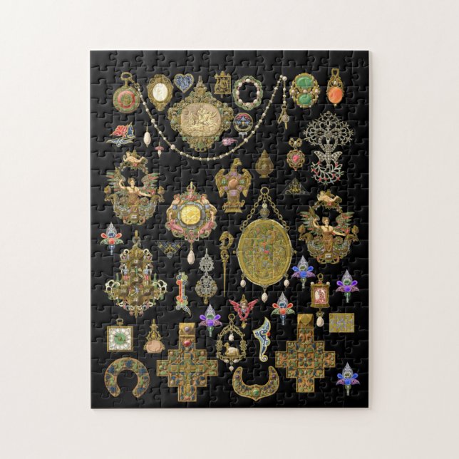 Puzzle Arte victoriano antiguo, neouveau y deco Jewelry (Vertical)