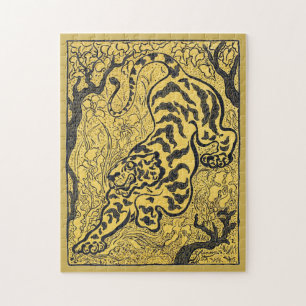 Puzzle Arte vintage Art Nouveau de Paul Ranson Tigre Amar