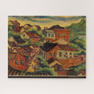 Puzzle Arte vintage de Tamsui y Chen Cheng-Po/Taiwan