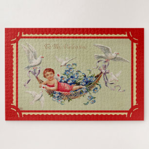 Puzzle Arte vintage del cupido del día de San Valentín
