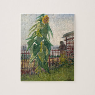 Puzzle Arte Vintage Estético Van Gogh Jardín de Girasoles