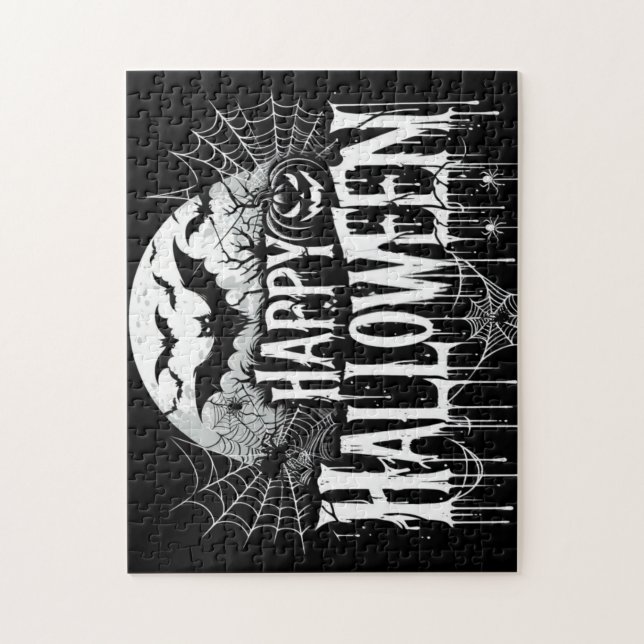 Puzzle Arte vintage feliz Halloween (Vertical)