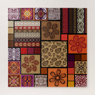 Puzzle Artes indias, mega juego creativo sin costura.