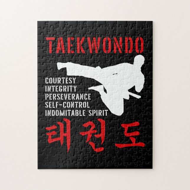 Puzzle Artes marciales de Taekwondo (Vertical)