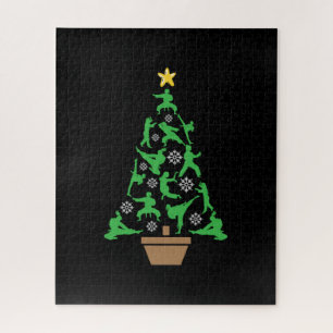 Puzzle Artes marciales femeninas - Chicas karate árbol de