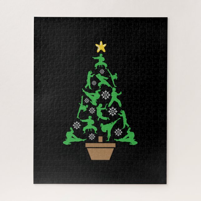 Puzzle Artes marciales femeninas - Chicas karate árbol de (Vertical)