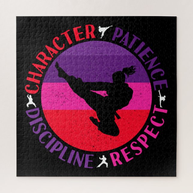 Puzzle Artes Marciales Valores Fundamentales - Karate (Vertical)
