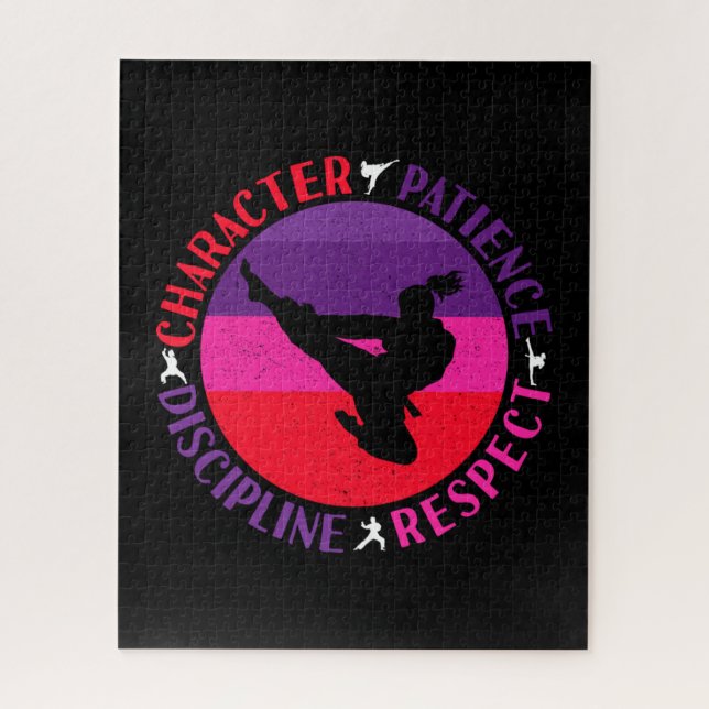 Puzzle Artes Marciales Valores Fundamentales - Karate (Vertical)