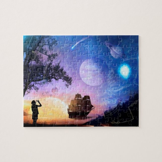 Puzzle Artesanía de exploración espacial naves espaciales (Horizontal)