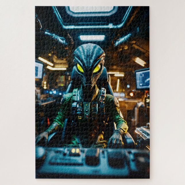 Puzzle Artesanía espacial de Alien (Vertical)