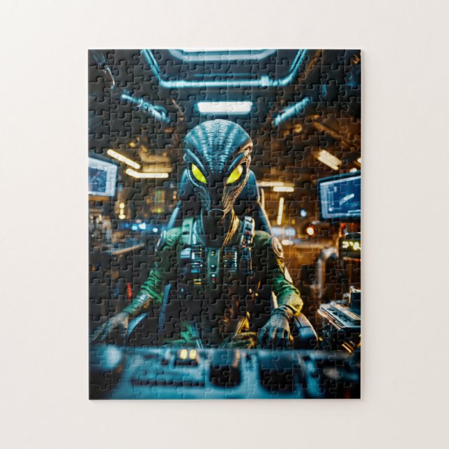 Puzzle Artesanía espacial de Alien (Vertical)