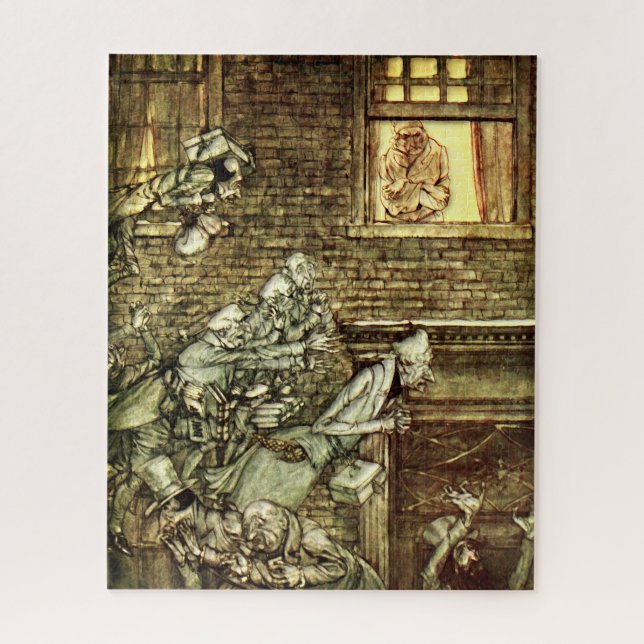 Puzzle Arthur Rackham - A Navidades Carol - Ghosts (Vertical)