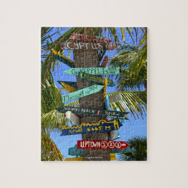Puzzle Artículos de Rótulo de Cayos de Florida (Vertical)