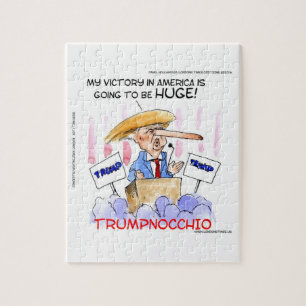 Puzzle Artículos divertidos de Trumpnocchio Donald Trump