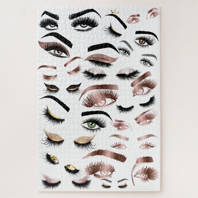 Puzzle Artista de maquillaje Wink Eyes (Vertical)
