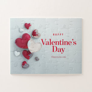 Puzzle artista del diseño moderno del Día de San Valentín