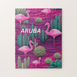 Puzzle Aruba en rosa