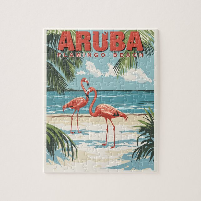 Puzzle Aruba - Viajes del paraíso tropical (Vertical)