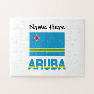 Puzzle Aruba y Bandera de Aruba Personalizados 