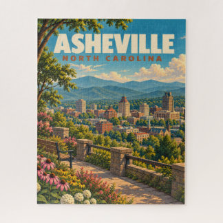 Puzzle Asheville Antiguo Montañas Blue Ridge