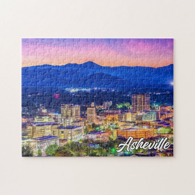 Puzzle Asheville, Carolina del Norte, Estados Unidos (Horizontal)