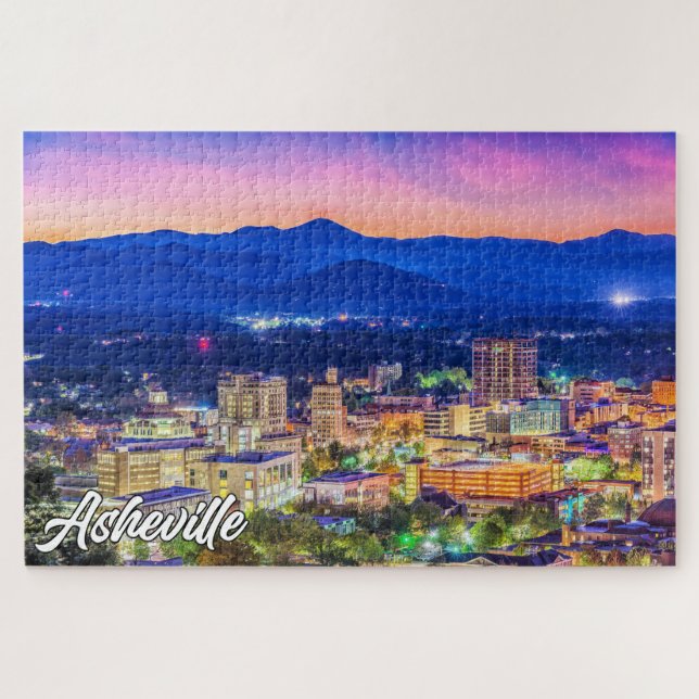 Puzzle Asheville, Carolina del Norte, Estados Unidos (Horizontal)